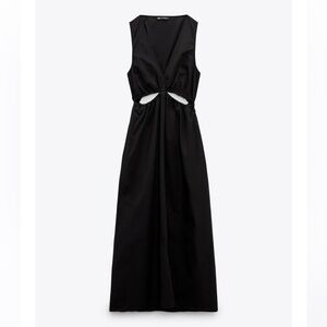 ZARA CUT OUT GABARDINE MIDI DRESS
REF 8342/363